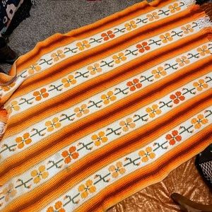 Vintage 70s handmade blanket